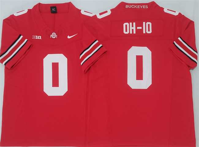Men%27s Ohio State Buckeyes #0 OH-IO Red F.U.S.E. Limited Stitched Jersey
